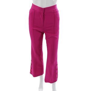 Milly Womens Pink Polyester Dress Pants Button Inseam 27 Size 0